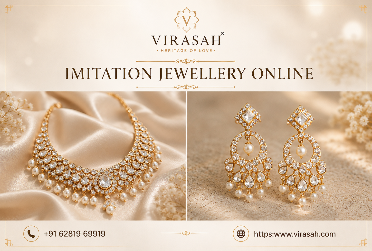 Premium imitation jewellery collection by Virasah