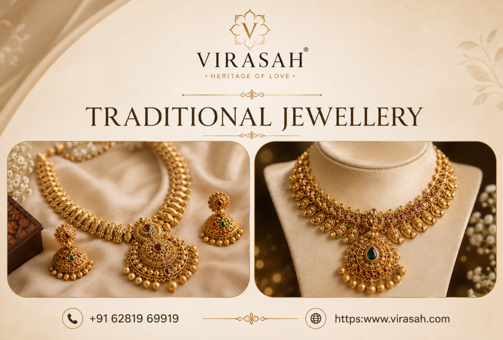 Traditional jewellery collection for weddings and festive occasions by Virasah