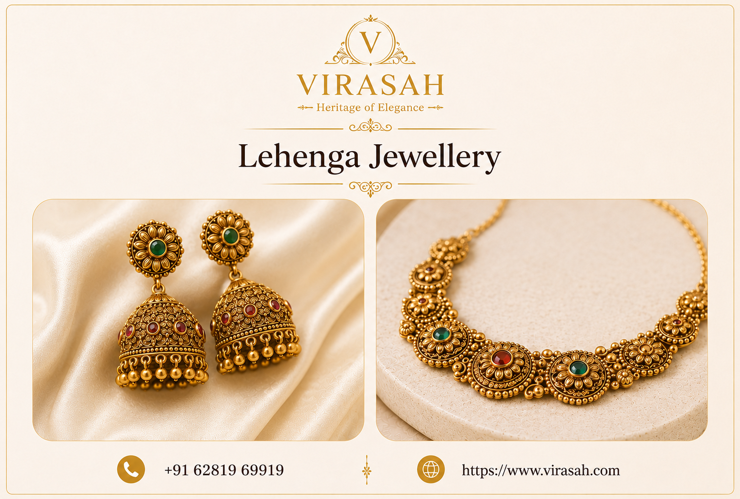 Elegant lehenga jewellery for weddings and festive occasions