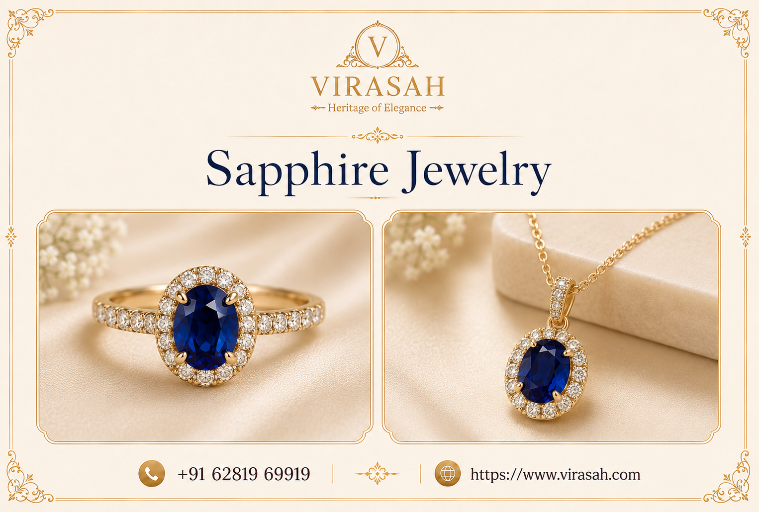 Premium Sapphire Jewelry collection by Virasah