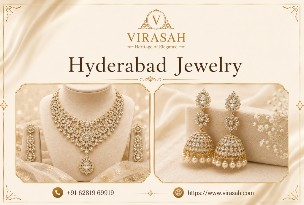 Hyderabad Jewelry featuring traditional royal gemstones, pearls and heritage craftsmanship