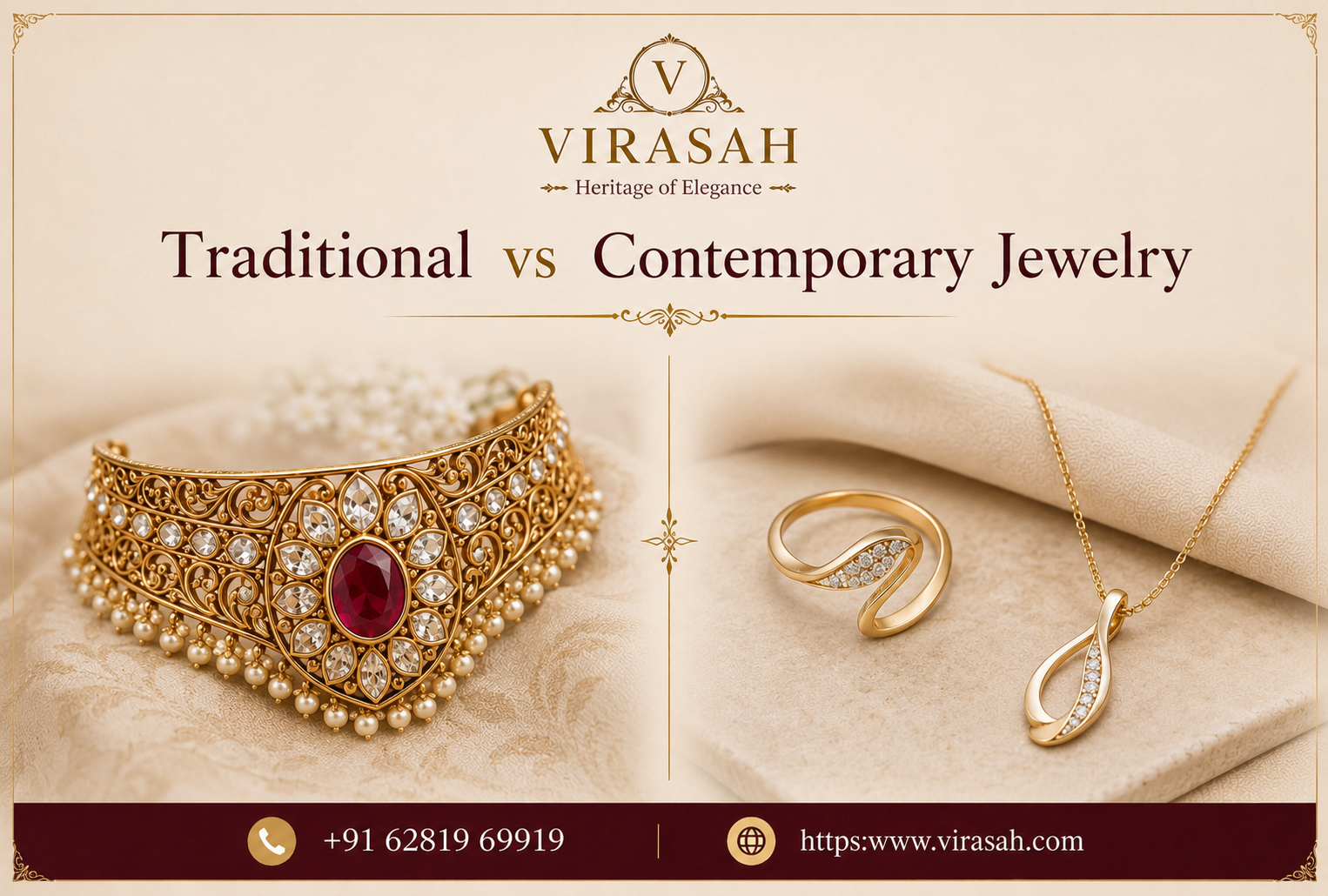 Traditional vs Contemporary Jewelry designs for modern Indian buyers