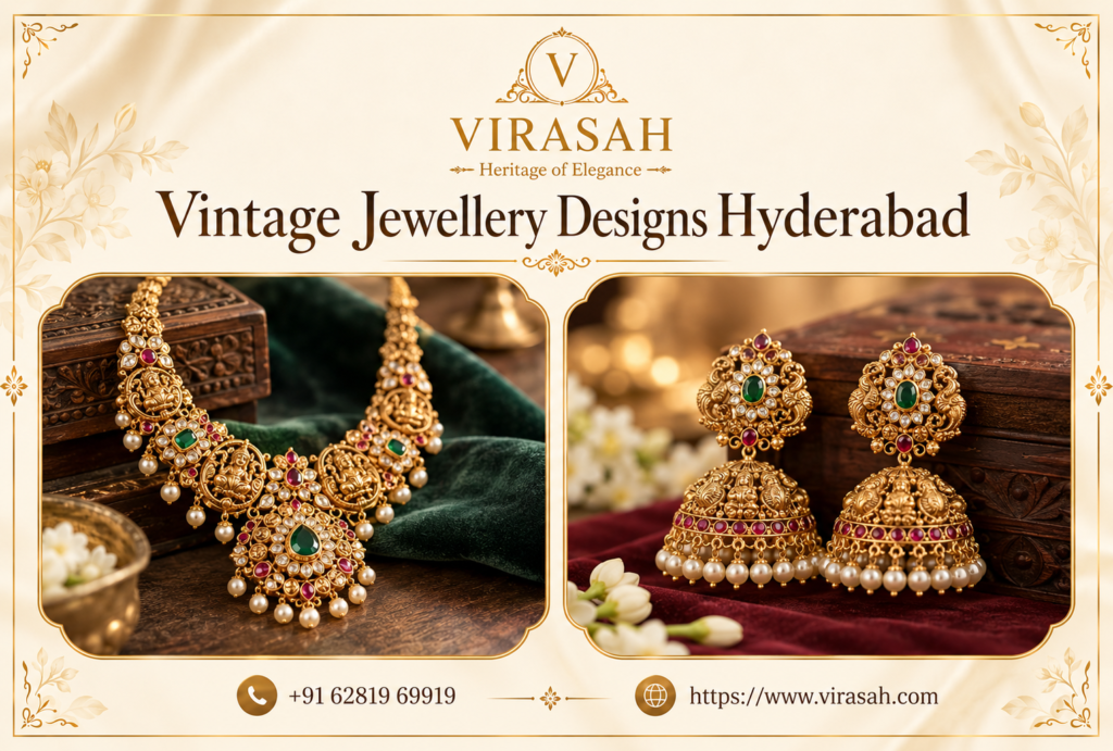 Vintage Jewellery Designs featuring timeless gemstone necklaces, rings, earrings and heritage-inspired jewellery