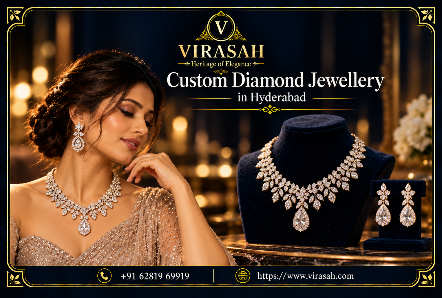 Custom diamond jewellery design process in Hyderabad
