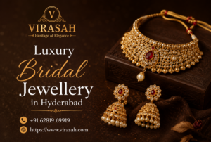 Luxury Bridal Jewellery in Hyderabad featuring elegant diamond and gemstone bridal designs