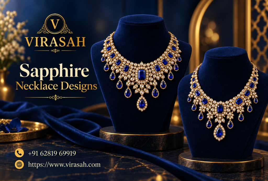 Luxury Sapphire Necklace Designs with elegant gemstones for weddings and special occasions