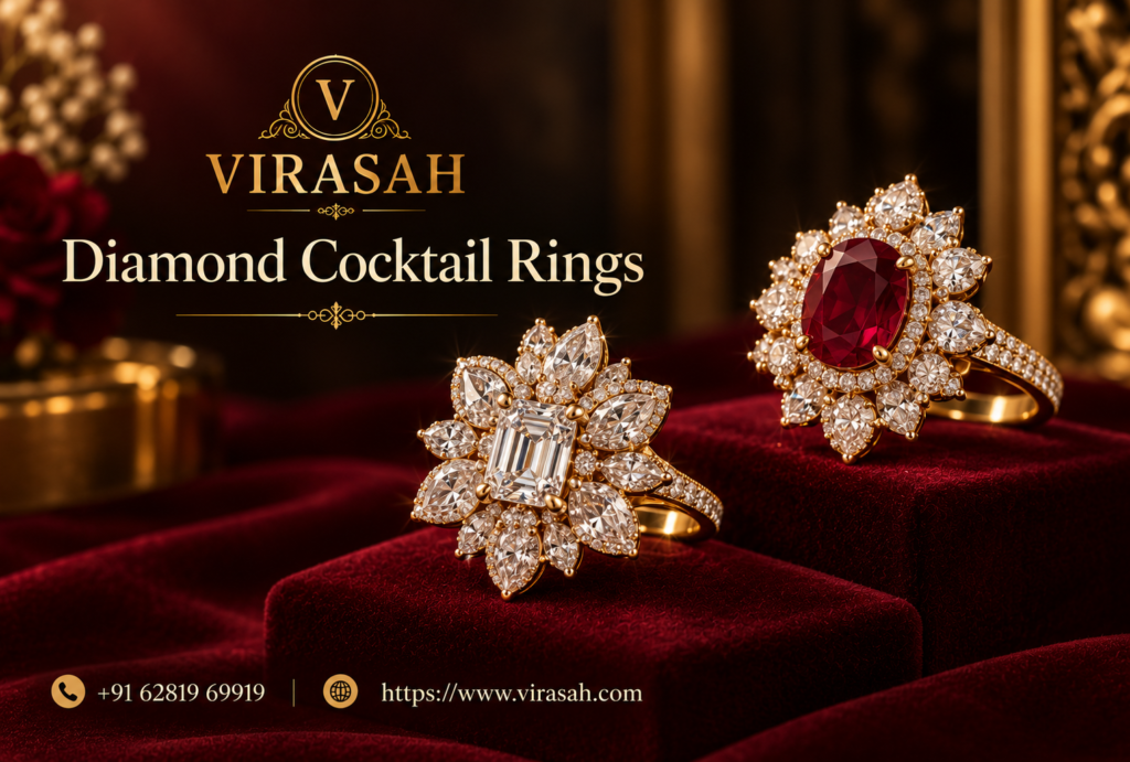 Diamond Cocktail Rings featuring elegant statement designs for women