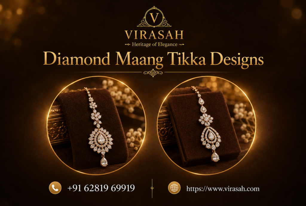 Diamond Maang Tikka Designs for elegant Indian bridal looks