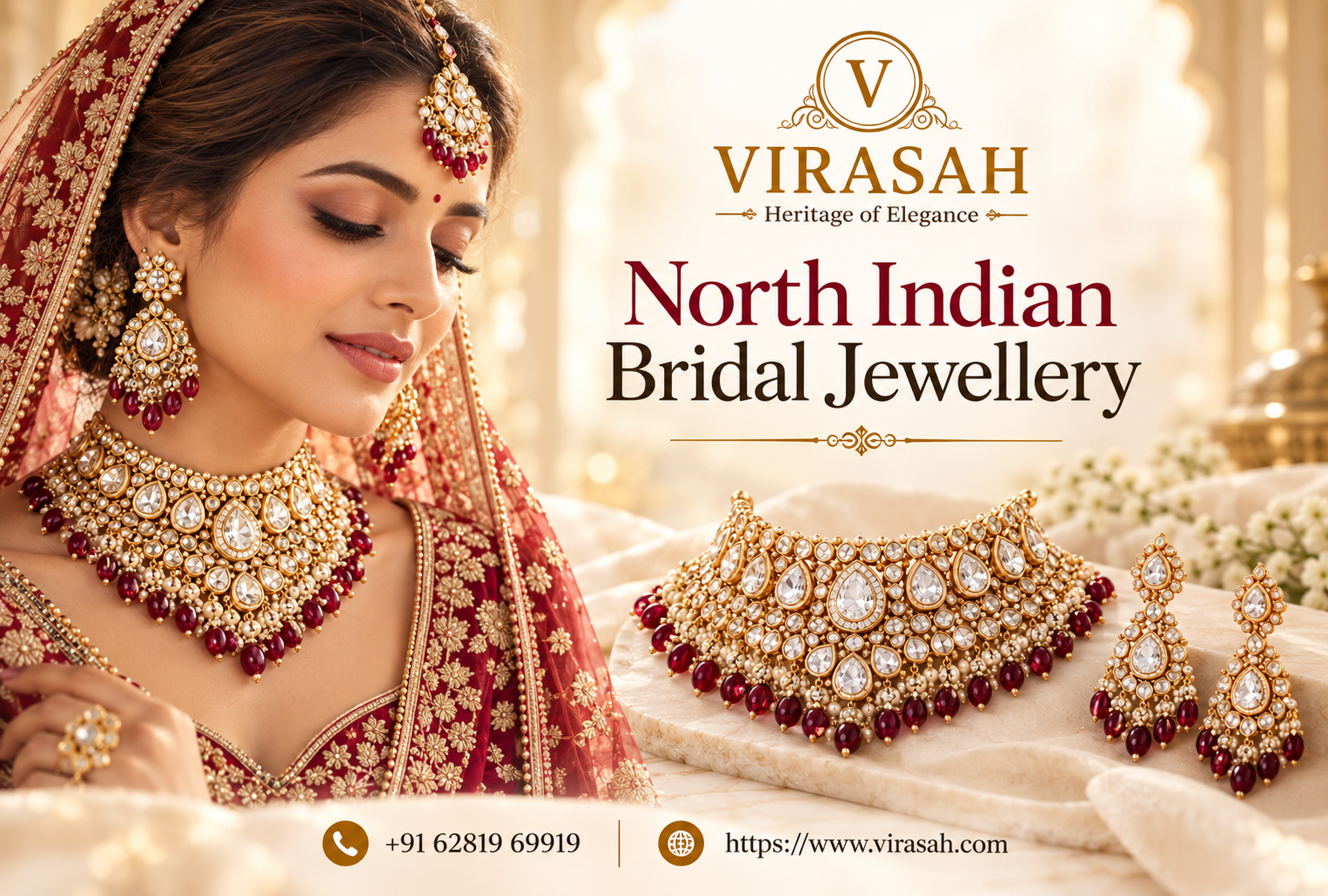 North Indian Bridal Jewellery traditional wedding jewellery set