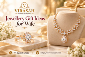 Elegant jewellery gift ideas for wife featuring diamond necklaces, ruby rings, emerald earrings and timeless gold jewellery.
